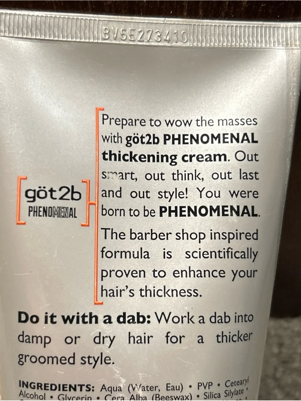 Schwarzkopf Got2b Phenomenal Thickening Styling Cream Thicker Fuller Hair 6oz
